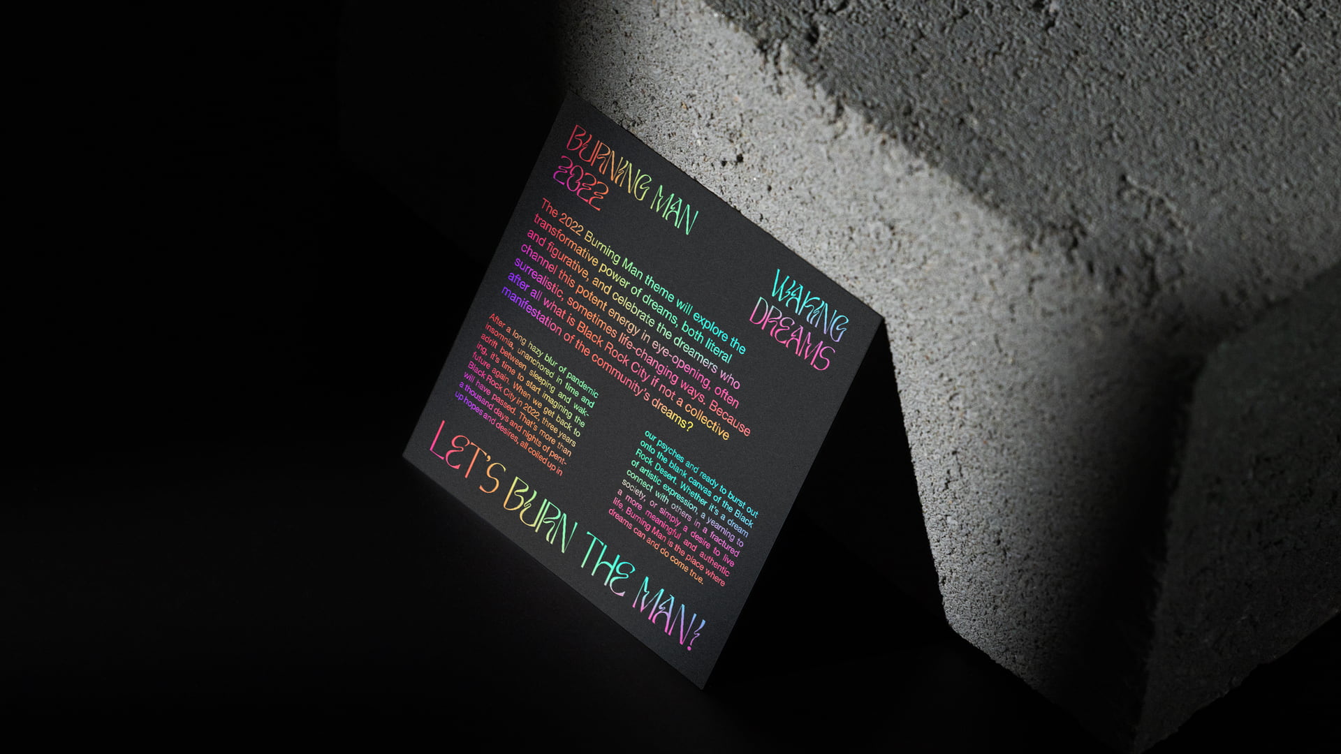 Burning Man Waking Dreams Advertising Campaign - All Graphics