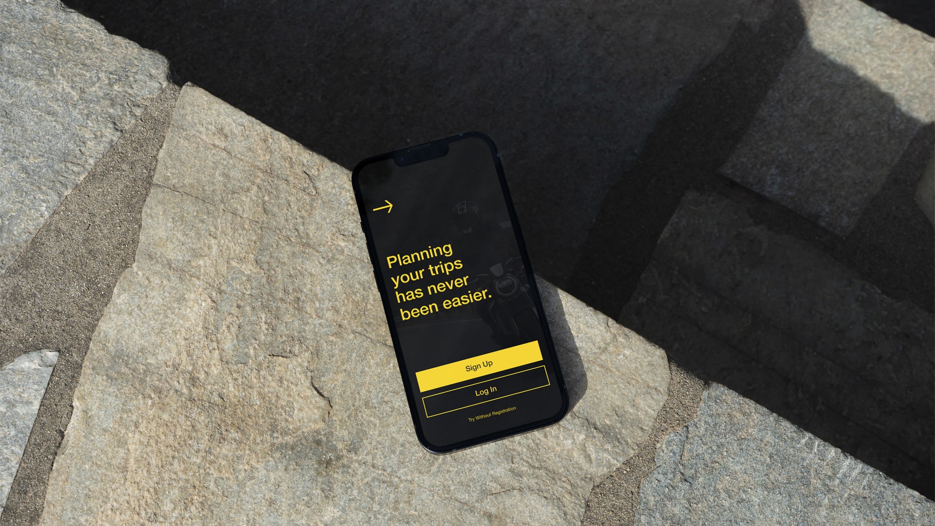 HodoMoto Mobile App for Motorbikers (Sign Up Screen)