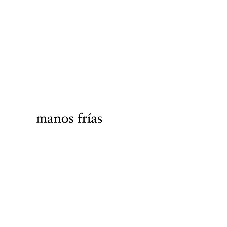 Manos frías