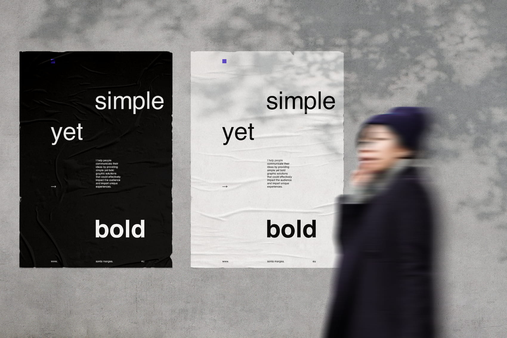 Sonia Margea Personal Branding | Promotional Posters Mockup