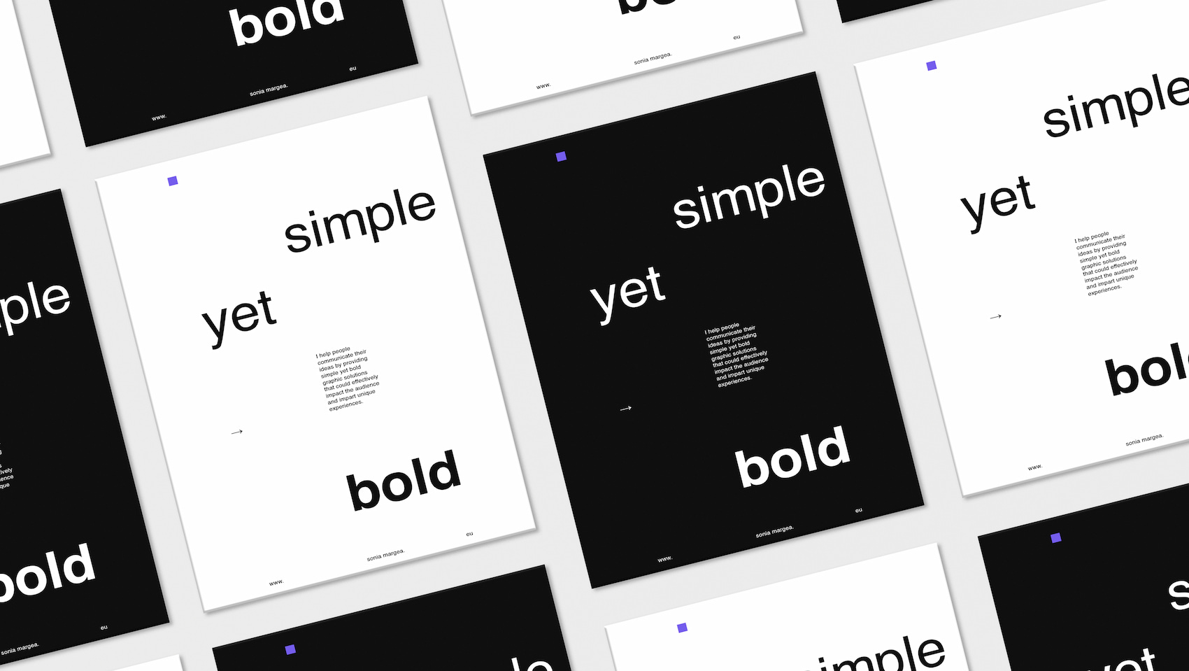 Sonia Margea Personal Branding | Promotional Posters