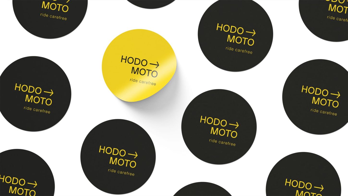 HodoMoto Mobile App for Motorbikers (Stickers)